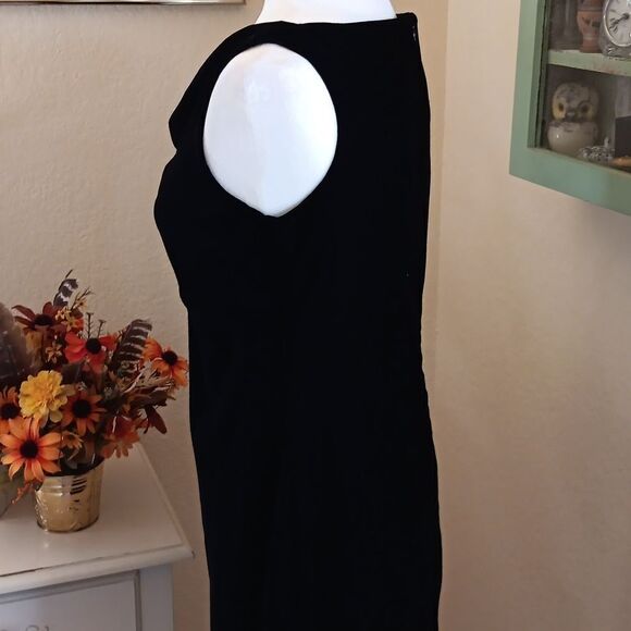 Jaclyn Smith Draped Neck Velvet Dress - Picture 6 of 10